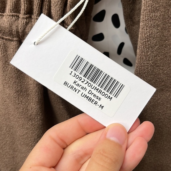 NWT Reformation Karah Burnt Umber Dress - Picture 6 of 8